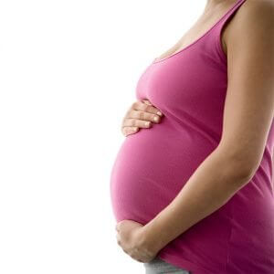 Pregnant Woman Pink Shirt Ma18