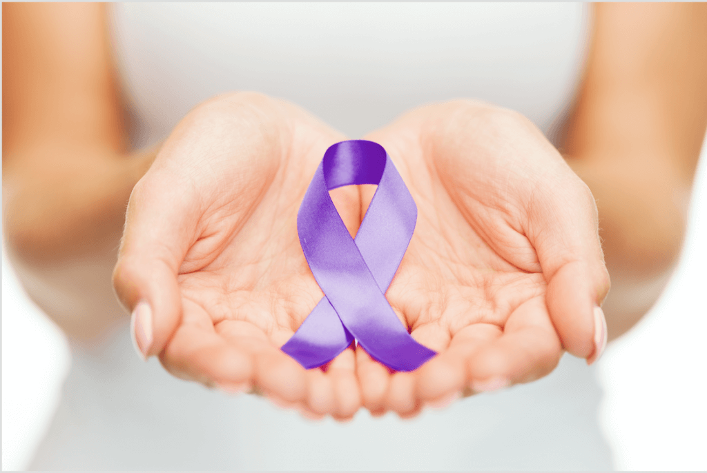 Domestic Violence Awareness Purple ribbon